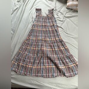 LOFT Multicolor Gingham Beach Dress